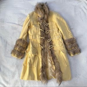 Faux Fur Peacoat